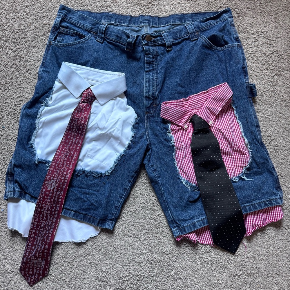Custom Wrangler Blue Denim Shorts